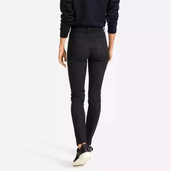 Everlane High Rise Skinny Jeans in Distressed Black Size 30 Regular - Picture 3 of 13